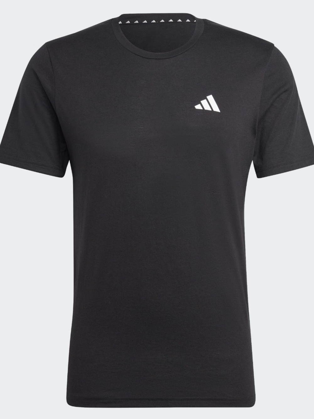 adidas Men’s Black Tee with White Trefoil Accent